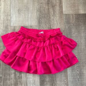 Day and moon pink ruffle mini skort size medium
